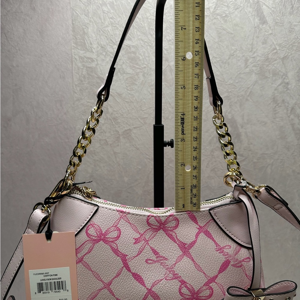 JUST IN!!  Juicy Couture Chiffon Pink Lovely Bows Shoulder and Wallet Set HTF - Picture 9 of 16